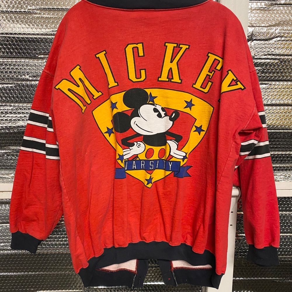 VINTAGE Mickey & Co Varsity Cardigan